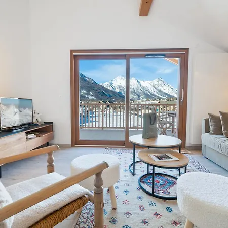 Apartment Neuf Avec Grande Terrasse, Parking Et Casier A - Fr-1-808-6 Le Monetier-les-Bains